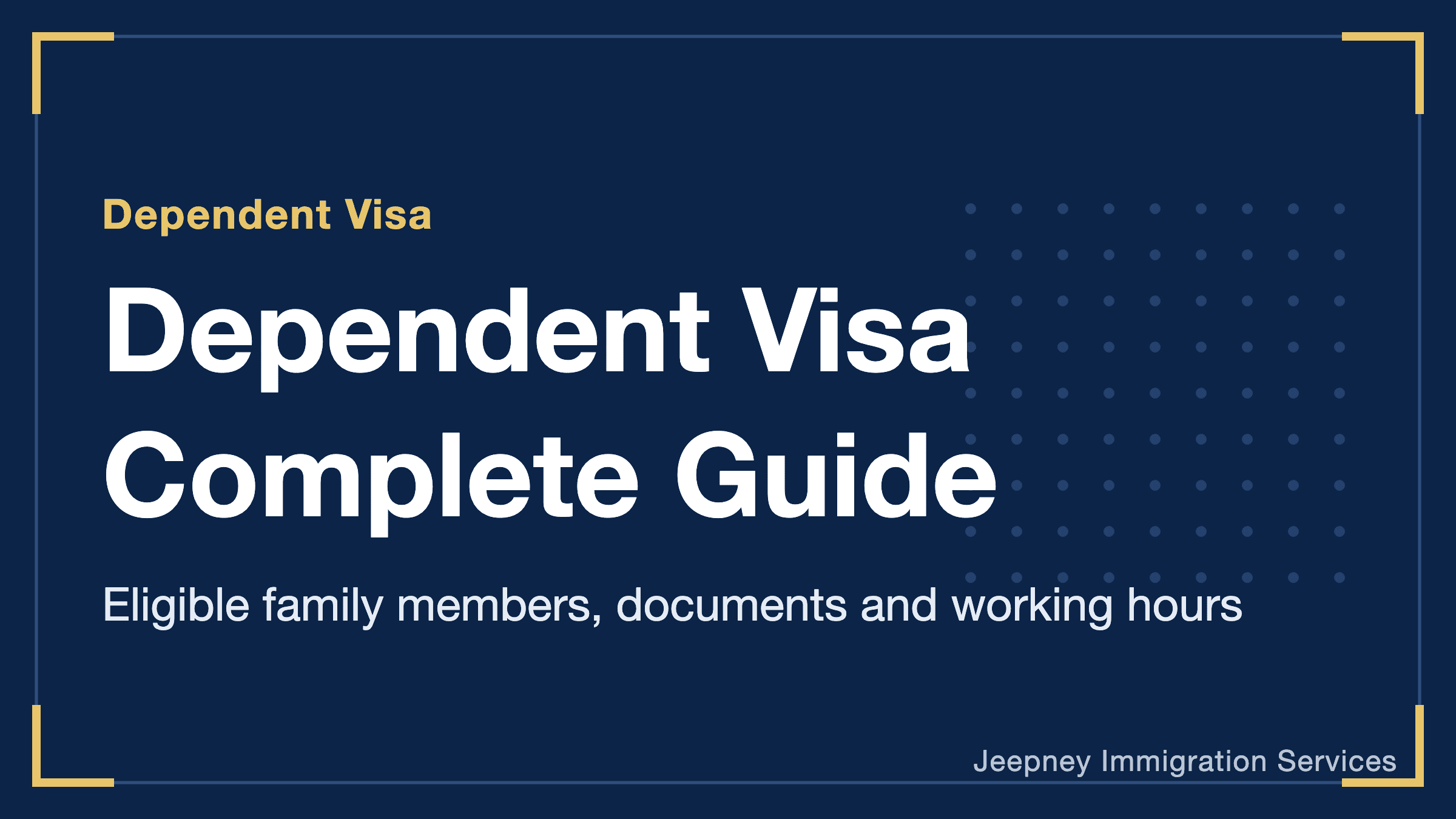 What Is the Japan Dependent Visa? A Complete Guide to Eligible Family Members, Required Documents and Working Hours
