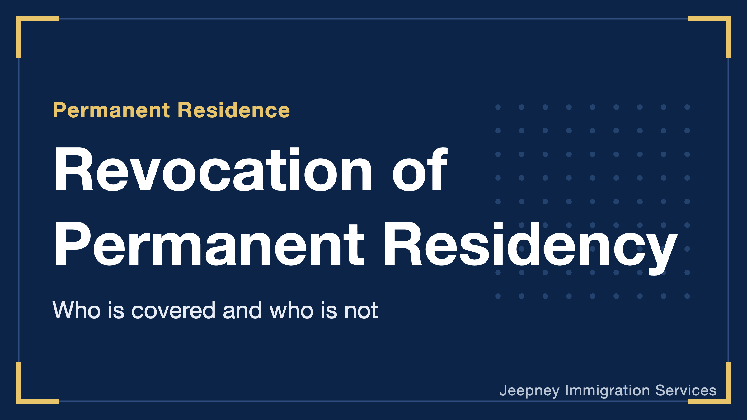 What Is Japan's Permanent Residency Revocation System? In Effect from April 2027: Who Is Covered and Who Is Not